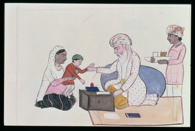Indian Doctor Examining A Patient by Punjabi School